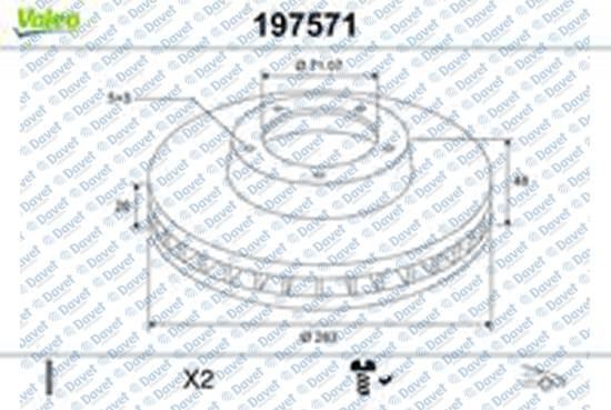 VALEO 197571 On Fren Disk Aynasi Havali Citroen C4 Picasso Ii [X2)  ####